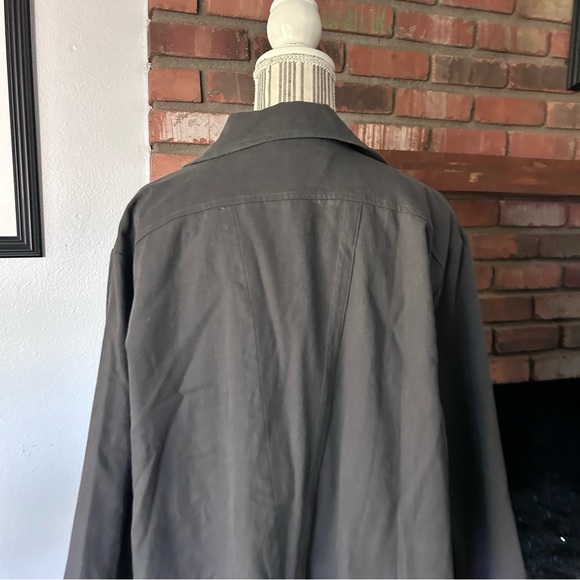 NWT Amente Washed Cotton Jacket in Gray Sz M/L - Picture 12 of 15